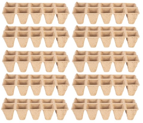 ROZSADNIKI TORFOWE MAŁE (2x5 OTWORÓW) 22 x 8.5 x 5.5 CM,10 SZTUK ROZSADNIKI TORFOWE MAŁE (2x5 OTWORÓW) 22 x 8.5 x 5.5 CM,10 SZTUK