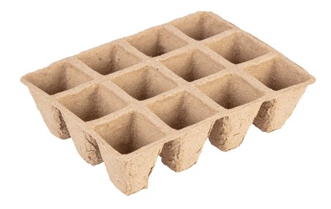 ROZSADNIKI TORFOWE MAŁE (3x4 OTWORY) 16 x 12 x 4.5 CM, 5 SZTUK ROZSADNIKI TORFOWE MAŁE (3x4 OTWORY) 16 x 12 x 4.5 CM, 5 SZTUK