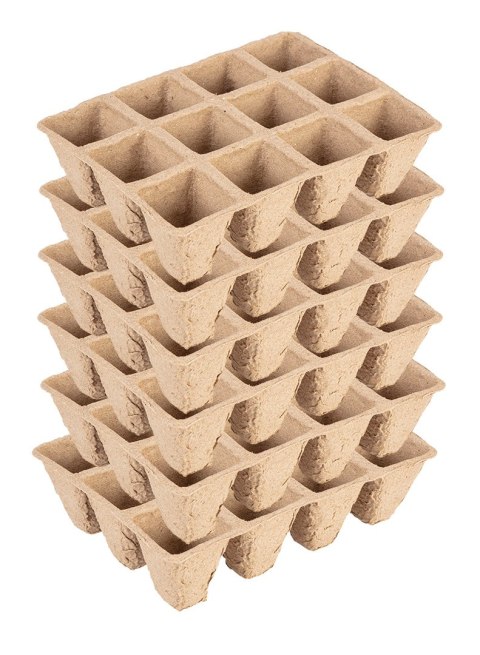 ROZSADNIKI TORFOWE MAŁE (3x4 OTWORY) 16 x 12 x 4.5 CM, 5 SZTUK ROZSADNIKI TORFOWE MAŁE (3x4 OTWORY) 16 x 12 x 4.5 CM, 5 SZTUK