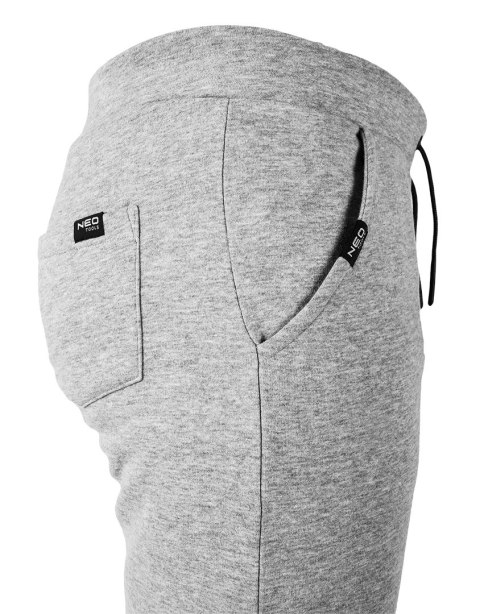 S PODNIE DRESOWE COMFORT, SZARY MELANŻ, ROZMIAR XXXL S PODNIE DRESOWE COMFORT, SZARY MELANŻ, ROZMIAR XXXL
