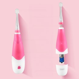 SZCZOTECZKA SONICZNA DLA DZIECI SEAGO, KOLOR RÓŻOWY, 1xAAA 1,5V (BRAK W ZESTAWIE), 4 KOŃCÓWKI, SG-902 PINK