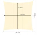 ŻAGIEL  PRZECIWSŁONECZNY 3.6x3.6M GARDLOV 23165
