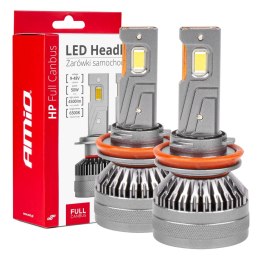 ŻARÓWKI SAMOCHODOWE LED SERIA H P FULL CANBUS H8 H9 H11 H16 6500K AMIO-03677