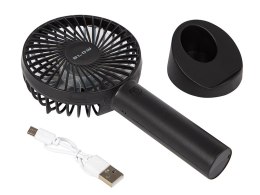 44-503# WENTYLATOR  PODRĘCZNY USB Z AKUMULATOREM CZARNY