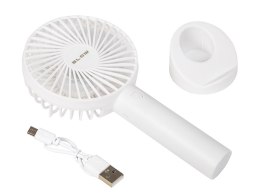 44-504# WENTYLATOR  PODRĘCZNY USB Z AKUMULATOREM BIAŁY
