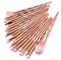 AG798A PĘDZLE DO MAKIJAŻU UNICORN GOLD 20 SZT