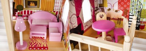 DOMEK DREWNIANY DLA LALEK - WILLA D11252 DOMEK DREWNIANY DLA LALEK - WILLA D11252