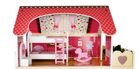 DOMEK DREWNIANY DLA LALEK - WILLA D11252 DOMEK DREWNIANY DLA LALEK - WILLA D11252