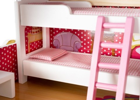 DOMEK DREWNIANY DLA LALEK - WILLA D11252 DOMEK DREWNIANY DLA LALEK - WILLA D11252