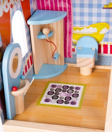 DOMEK DREWNIANY DLA LALEK - WILLA D11252 DOMEK DREWNIANY DLA LALEK - WILLA D11252