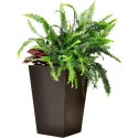 DONICA  PROSTOKĄTNA MEDIUM RATTAN PLANTER 55,4L WHISKEY BROWN
