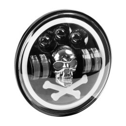 LAM PA ROBOCZA LED SKULL CZASZKA DODATKOWA OZDOBNA 12V 24V AMIO-03695
