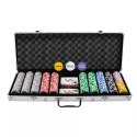POKER - ZESTAW 500 ŻETONÓW W WALIZCE HQ 23529