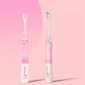 SZCZOTECZKA SONICZNA DLA DZIECI SEAGO, KOLOR RÓŻOWY, 1xAAA 1,5V (BRAK W ZESTAWIE), 3 KOŃCÓWKI, SG-977 PINK