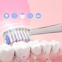 SZCZOTECZKA SONICZNA DLA DZIECI SEAGO, KOLOR RÓŻOWY, 1xAAA 1,5V (BRAK W ZESTAWIE), 3 KOŃCÓWKI, SG-977 PINK
