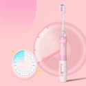 SZCZOTECZKA SONICZNA DLA DZIECI SEAGO, KOLOR RÓŻOWY, 1xAAA 1,5V (BRAK W ZESTAWIE), 3 KOŃCÓWKI, SG-977 PINK