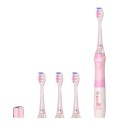 SZCZOTECZKA SONICZNA DLA DZIECI SEAGO, KOLOR RÓŻOWY, 1xAAA 1,5V (BRAK W ZESTAWIE), 3 KOŃCÓWKI, SG-977 PINK