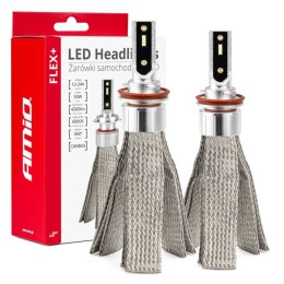 ŻARÓWKI SAMOCHODOWE LED FLEx+ H8 H9 H11 H16 12V 24V 6000K CANBUS AMIO-03663