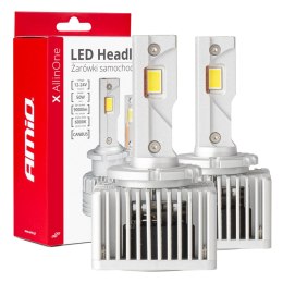 ŻARÓWKI SAMOCHODOWE LED SERIA x ALLINONE D1S D3S D8S 6000K CANBUS AMIO-03669