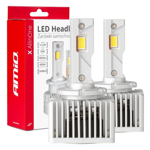 ŻARÓWKI SAMOCHODOWE LED SERIA x ALLINONE D1S D3S D8S 6000K CANBUS AMIO-03669 ŻARÓWKI SAMOCHODOWE LED SERIA x ALLINONE D1S D3S D8S 6000K CANBUS AMIO-03669