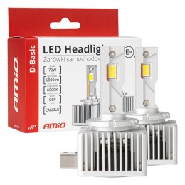 ŻARÓWKI SAMOCHODOWE LED SERIA D-BASIC D1S D1R 6000K CANBUS AMIO-03626