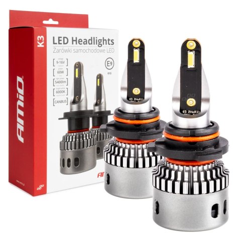ŻARÓWKI SAMOCHODOWE LED SERIA K3 HB3/HIR1 9011/H10 12V 6000K CANBUS AMIO-03687 ŻARÓWKI SAMOCHODOWE LED SERIA K3 HB3/HIR1 9011/H10 12V 6000K CANBUS AMIO-03687