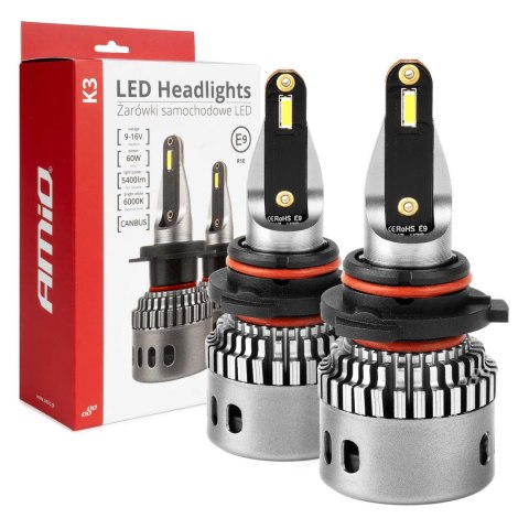 ŻARÓWKI SAMOCHODOWE LED SERIA K3 HB4 9006 12V 6000K CANBUS AMIO-03688 ŻARÓWKI SAMOCHODOWE LED SERIA K3 HB4 9006 12V 6000K CANBUS AMIO-03688
