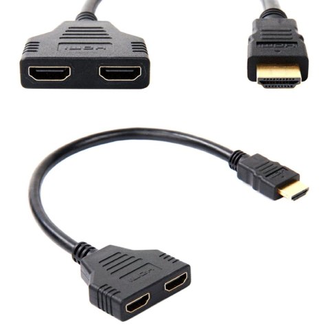 AK316 ROZDZIELACZ HDMI NA 2  PORTY FULLHD