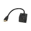 ADA PTER WTYK HDMI - 2x GNIAZDO HDMI 20 CM