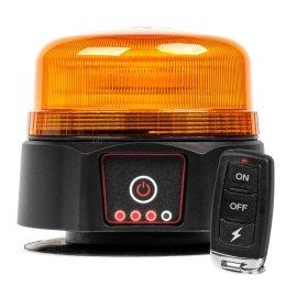 BEZ PRZEWODOWA LAM PA OSTRZEGAWCZA KOGUT LED Z  PILOTEM R65 R10 12V 24V AMIO-03932