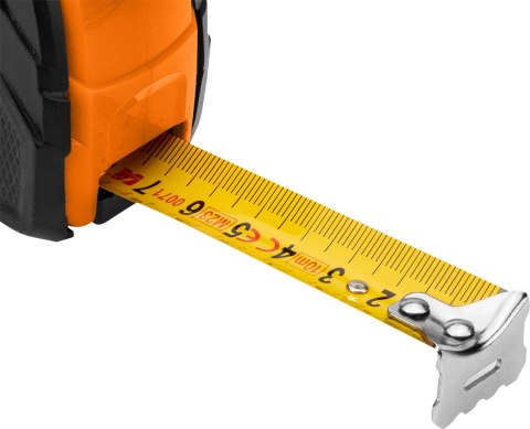 MIARA ZWIJANA STALOWA 10 M x 25 MM, AUTO BLOKADA, DWA PRZYCISKI STO P MIARA ZWIJANA STALOWA 10 M x 25 MM, AUTO BLOKADA, DWA PRZYCISKI STO P
