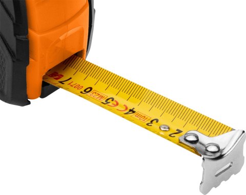 MIARA ZWIJANA STALOWA 7,5 M x 25 MM, AUTO BLOKADA, DWA PRZYCISKI STO P MIARA ZWIJANA STALOWA 7,5 M x 25 MM, AUTO BLOKADA, DWA PRZYCISKI STO P