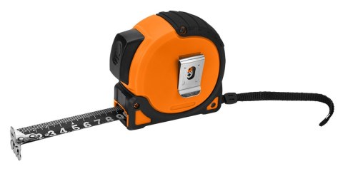 MIARA ZWIJANA STALOWA SU PER BLACK 10 M x 25 MM, AUTO BLOKADA, DWA PRZYCISKI STO P, MAGNES MIARA ZWIJANA STALOWA SU PER BLACK 10 M x 25 MM, AUTO BLOKADA, DWA PRZYCISKI STO P, MAGNES