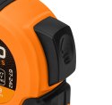 MIARA ZWIJANA STALOWA SU PER BLACK 5 M x 19 MM, AUTO BLOKADA, DWA  PRZYCISKI STO P, MAGNES