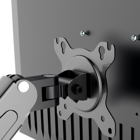 UCHWYT DO MONITORA MACLEAN, S PRĘŻYNA GAZOWA, 13"-27", 8 KG, CZARNY, MC-860N