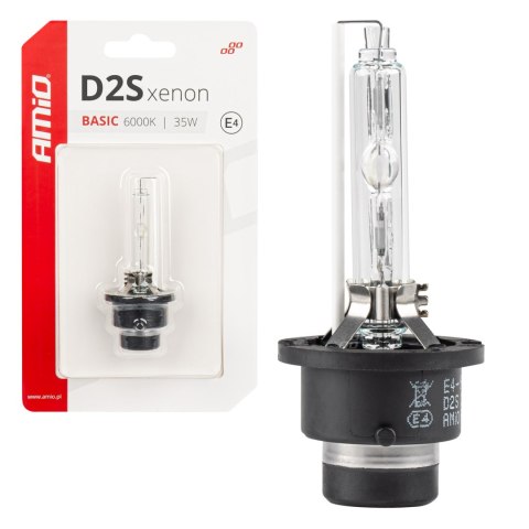 ŻARÓWKA KSENONOWA ŻARNIK xENON D2S 6000K BASIC BLISTER AMIO-03861 ŻARÓWKA KSENONOWA ŻARNIK xENON D2S 6000K BASIC BLISTER AMIO-03861