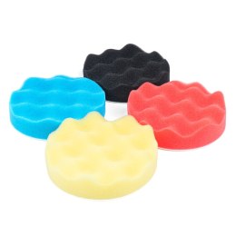 ZESTAW DO  POLEROWANIA GĄBKI  POLERSKIE NA RZE P 4 SZT. 125 MM AMIO-03710