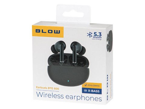 32-825# SŁUCHAWKI BLOW EARBUDS BTE600 BLACK 32-825# SŁUCHAWKI BLOW EARBUDS BTE600 BLACK