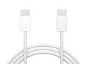 66-165# PRZYŁĄCZE USB-C - USB-C 1,0M BIAŁE  PLECIONKA
