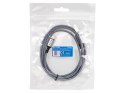 66-166# PRZYŁĄCZE USB-C - JACK 3,5 1,0M  PLECIONKA