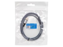 66-166# PRZYŁĄCZE USB-C - JACK 3,5 1,0M  PLECIONKA