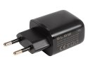 76-019# ŁADOWARKA SIECIOWA GNIAZDO USB + USB-C qC 20W