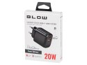 76-019# ŁADOWARKA SIECIOWA GNIAZDO USB + USB-C qC 20W