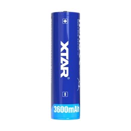 AKUMULATOR XTAR 18650 3,7V LI-ION 3600MAH Z ZABEZ PIECZENIEM