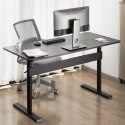 BIURKO STOLIK Z BLATEM 140x68CM ERGO OFFICE, S PRĘŻYNA GAZOWA, REGULACJA WYSOKOŚCI, DO  PRACY STOJĄCO SIEDZĄCEJ, MAx WYS 115CM, ER