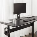 BIURKO STOLIK Z BLATEM 140x68CM ERGO OFFICE, S PRĘŻYNA GAZOWA, REGULACJA WYSOKOŚCI, DO  PRACY STOJĄCO SIEDZĄCEJ, MAx WYS 115CM, ER