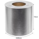 TAŚMA OGRODZENIOWA 19CMx35M 630G/M2 SZARA 23704