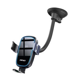 UCHWYT DO SAMOCHODU NA TELEFON SZYBĘ KOK PIT DESKĘ ŁADOWARKA INDUKCYJNA 15W AMIO-03780