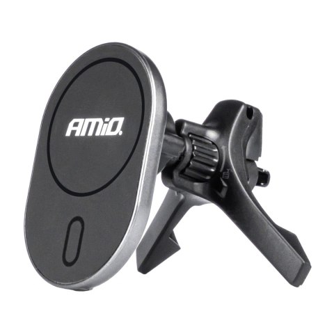 UCHWYT DO SAMOCHODU NA TELEFON Z ŁADOWARKĄ INDUKCYJNĄ DO KRATKI MY MAG 15W AMIO-03770 UCHWYT DO SAMOCHODU NA TELEFON Z ŁADOWARKĄ INDUKCYJNĄ DO KRATKI MY MAG 15W AMIO-03770