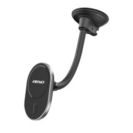 UCHWYT DO SAMOCHODU NA TELEFON Z ŁADOWARKĄ INDUKCYJNĄ NA SZYBĘ KOK PIT MY MAG 15W AMIO-03772